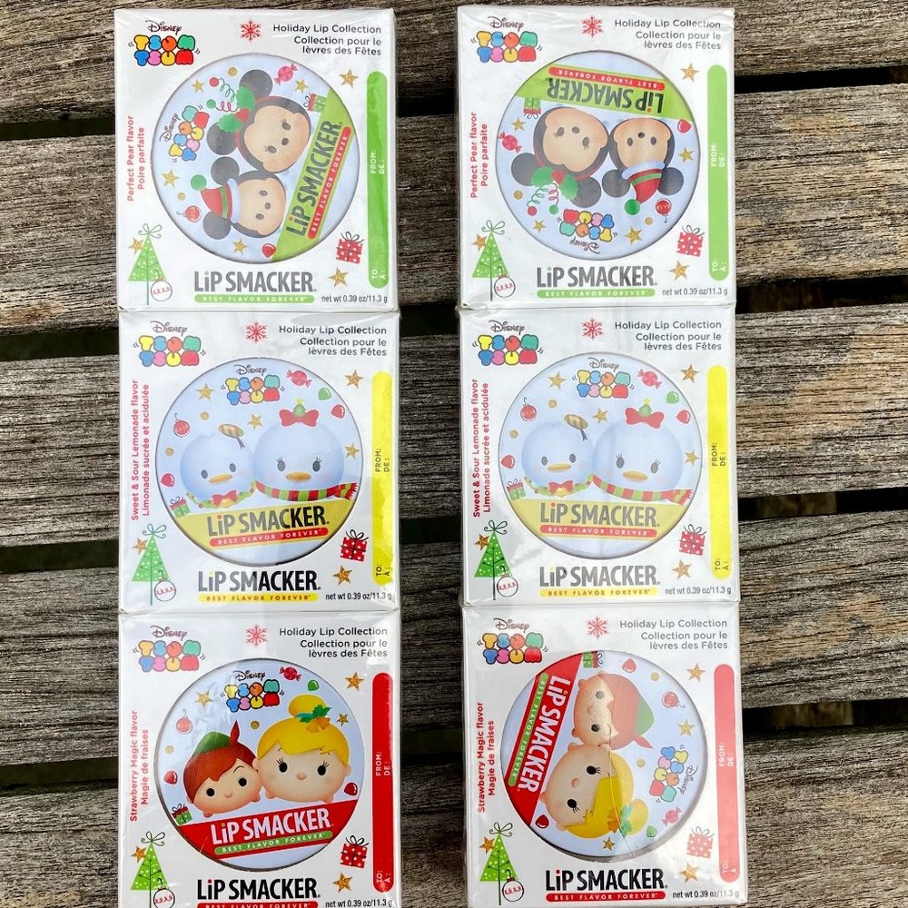 NEW Lip Smacker💗Holiday Lip Collection - Disney TSUM TSUM Characters